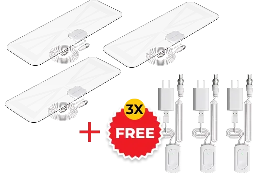 3 × UltraVizion HDTV Receivers Bundle