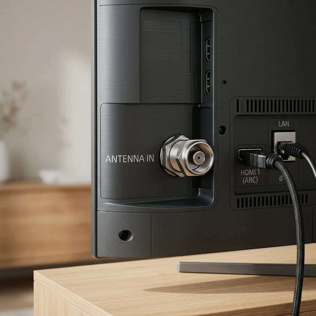 Step 1: Check your television digital ATSC tuner input port