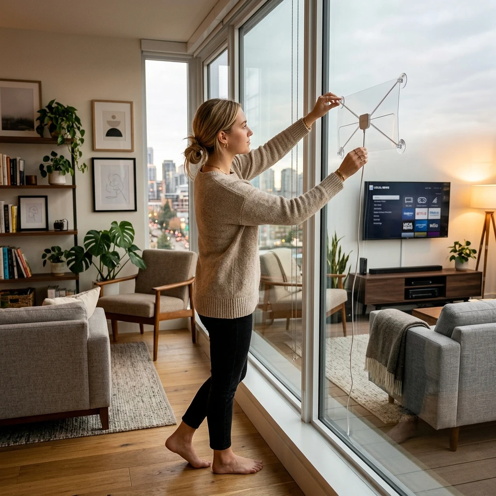 Step 6: Adjust position and rescan TV channels when needed